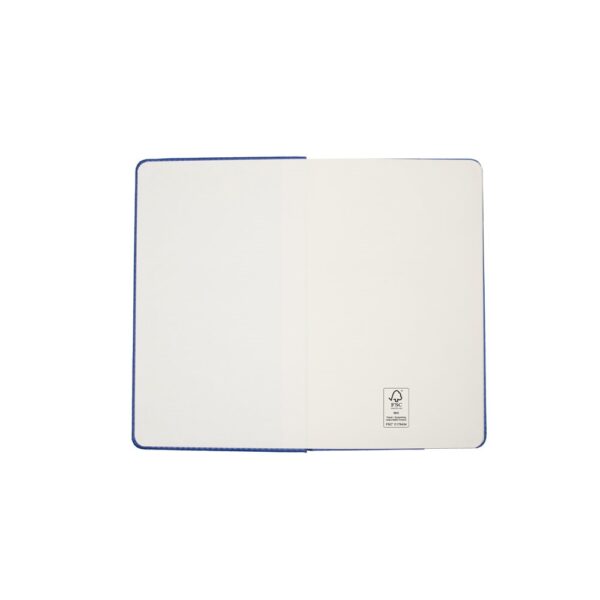 MORIAH. A5 notebook in PU with lined sheets, made from FSC™ certified material and other controlled materials