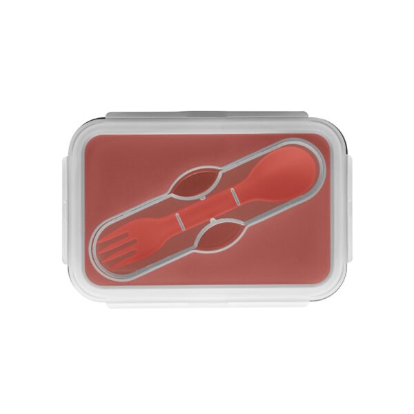 SAFFRON. Lunch Box. Retractable hermetic box in silicone and PP 640 mL