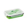SAFFRON. Lunch Box. Retractable hermetic box in silicone and PP 640 mL