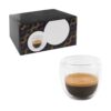 93873_set EXPRESSO. Borosilicate glass coffee set with 2 glasses