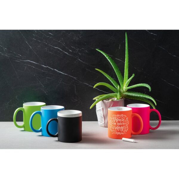LYNCH. 350 mL neon finish ceramic mug
