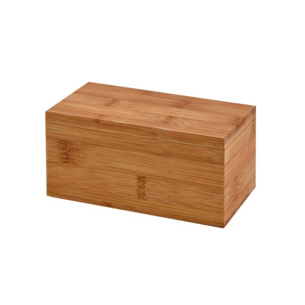 BURDOCK. Bamboo tea box with 2 compartments and magnet closure