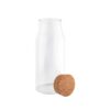 JASMIN 800. Borosilicate glass bottle with cork lid 800 mL