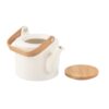 94255_116-c GLOGG. 700 mL ceramic teapot with bamboo lid
