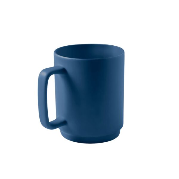 MIGHTY. Ceramic mug with cylindrical body 330 mL