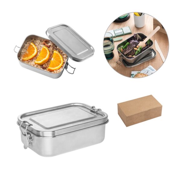 ALLSPICE. Lunch Box. Robust hermetic box made of stainless steel (90% recycled) 750 mL