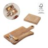 94293_set CASSIA. Acacia wood cheese board with handle, made from FSC™ certified material and other controlled materials