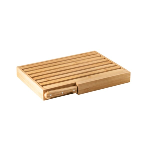 PASSARD. Bread board in bamboo with stainless steel knife