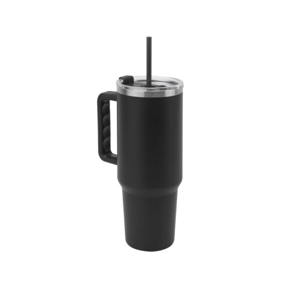 JOYNER XL. Large stainless steel travel cup (91% recycled) with vacuum insulated double wall and a matt finish 1300 mL