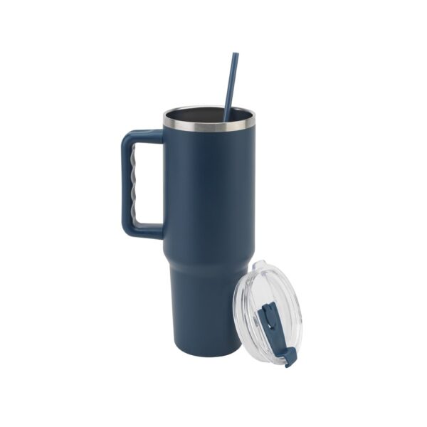 JOYNER XL. Large stainless steel travel cup (91% recycled) with vacuum insulated double wall and a matt finish 1300 mL