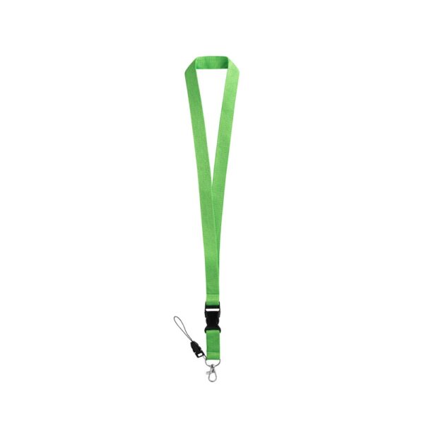 ANQUETIL. Polyester lanyard with metal carabiner