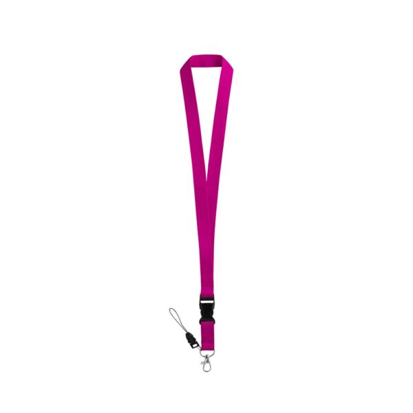 ANQUETIL. Polyester lanyard with metal carabiner