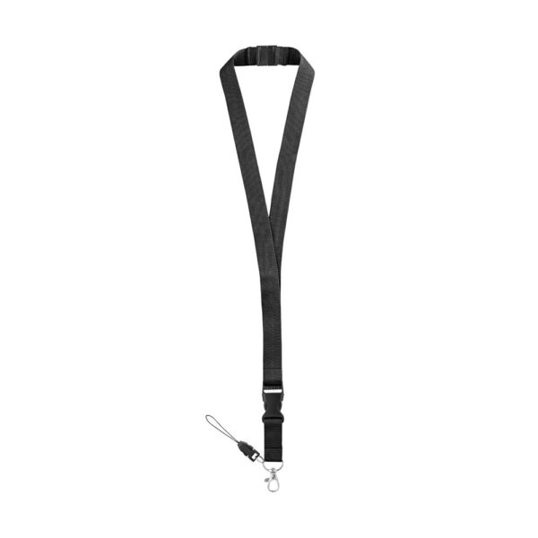 MURRAY. Polyester lanyard with metal carabiner