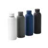 ODIN. Double wall vacuum stainless steel (36% recycled) bottle with rubber coating 550 mL