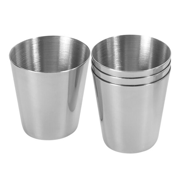 HIMALAYAS. Set of 4 stainless steel cups 25 mL