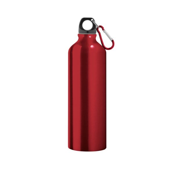 LANDSCAPE L. Aluminium sports bottle with carabiner 800 mL