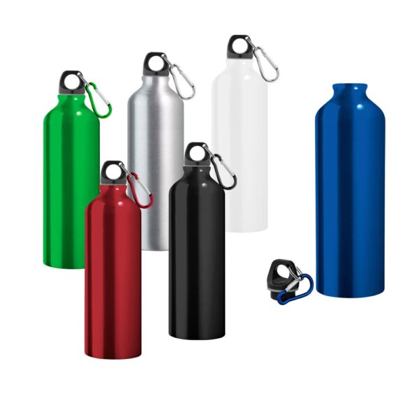 94688_set LANDSCAPE L. Aluminium sports bottle with carabiner 800 mL