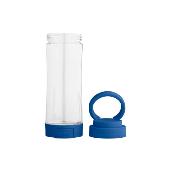 QUINTANA. Glass sports bottle with PP cap 390 mL