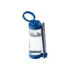 QUINTANA. Glass sports bottle with PP cap 390 mL