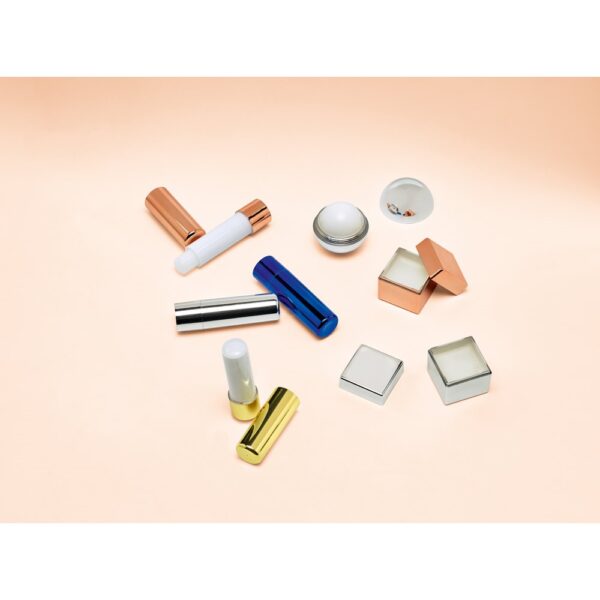 SCARLETT. Lip Balm in mirror finish metal case