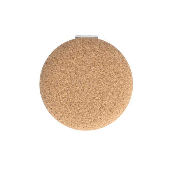 TILBURY. Folding cosmetic mirror in cork