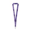 WINDSOR. Recycled polyester (100% rPET) sublimation lanyard with carabiner