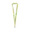 WINDSOR. Recycled polyester (100% rPET) sublimation lanyard with carabiner