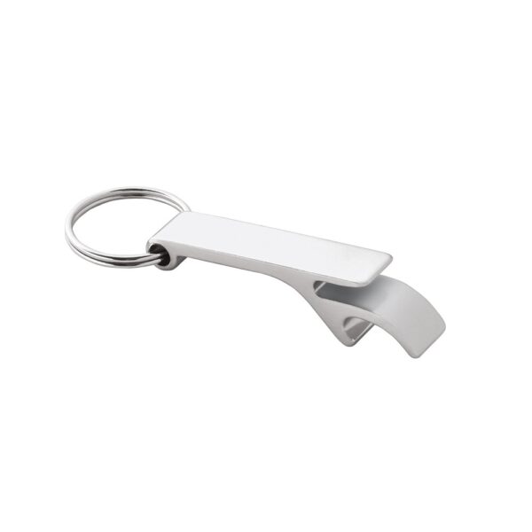 RE-BAITT. Recycled aluminium (100% rAL) keyring with capsule opener