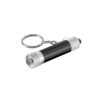 RE-LERGAN. Aluminium keyring (92% recycled) with 3-light LED torch