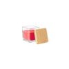 95096_105 ESSENCE. 50g scented candle in glass cup with bamboo lid
