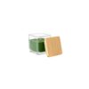 95096_109 ESSENCE. 50g scented candle in glass cup with bamboo lid