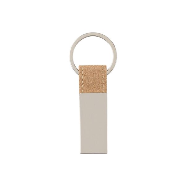 GOSLING. Set consisting of a card holder and a key holder, both in metal and cork