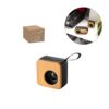MAYER. Portable 3W speaker with 4h battery life in bamboo and recycled ABS (100% rABS)