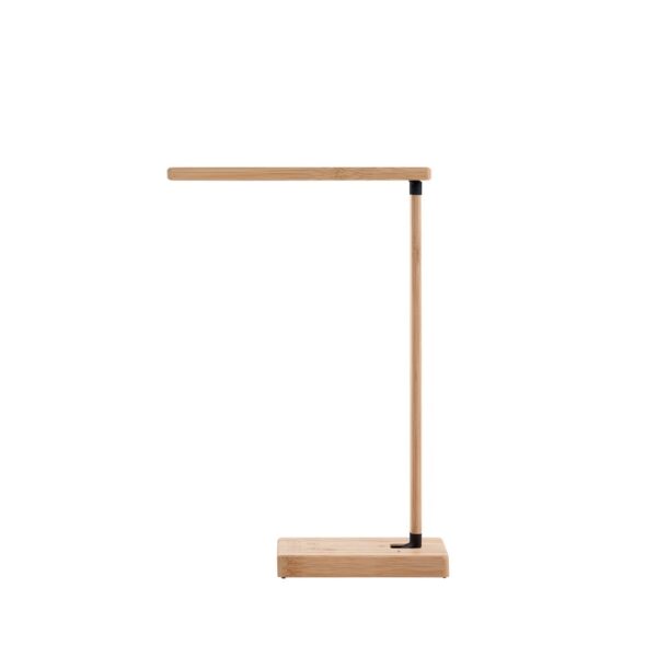 97122_160-a MOREY. Folding desk lamp with 15W superfast wireless charger in bamboo