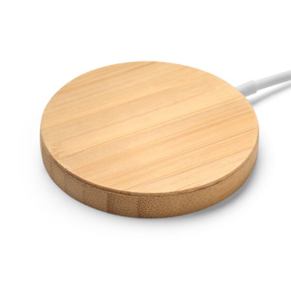 97128_160-c DAIMLER. 15W superfast wireless magnetic charger in bamboo