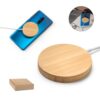 97128_set DAIMLER. 15W superfast wireless magnetic charger in bamboo