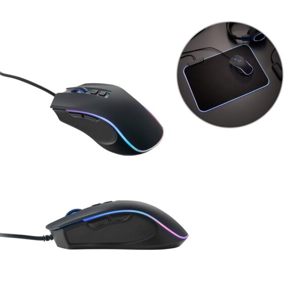 THORNE MOUSE RGB. Gaming mouse with 1'5m cable and ABS RGB LED lights