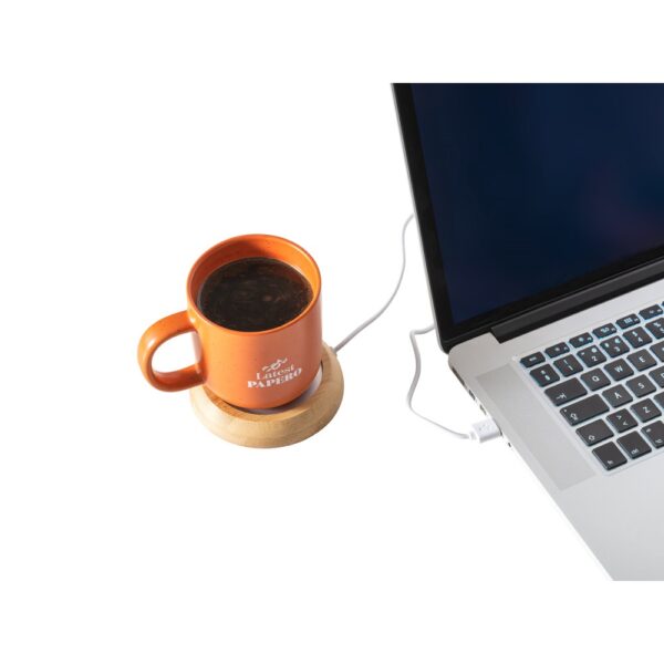 GATES. Mug warmer with bamboo body