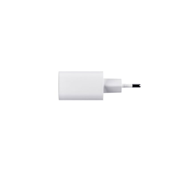 97186_106-b WEGENER. Power adapter with USB-A port 18W and USB-C 20W in recycled ABS (100% rABS)