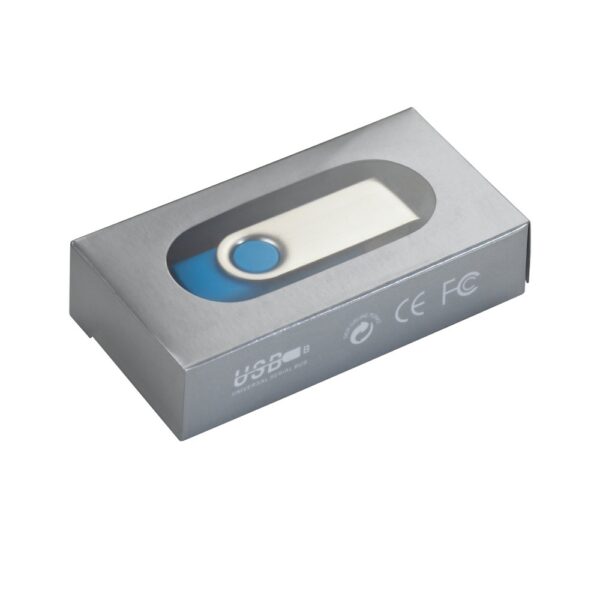 CLAUDIUS 4GB. 4 GB USB flash drive with metal clip