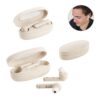 FOURIER. Wireless earphones with 3-hour battery life in wheat straw fibre and PP