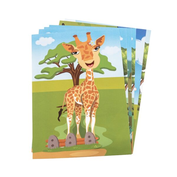 MADAGASCAR. Sticker set with six sheets