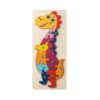 98003_150-a DIPLODOCO. Dinosaur-shaped puzzle in pine plywood