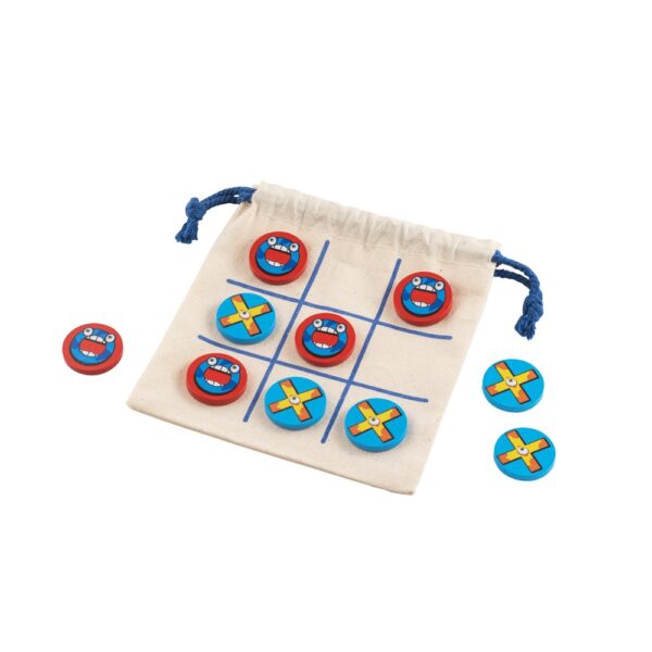 98097_150 CROSSES. Classic 10-piece plywood Tic Tac Toe game