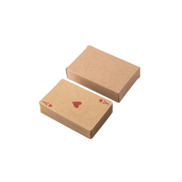 FISCHER. Deck of 54 classic cards in kraft paper, made from FSC™ certified material and other controlled materials