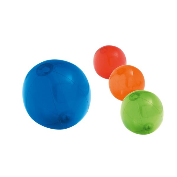 PECONIC. Inflatable beach ball in translucent PVC