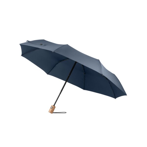99040_104 RIVER. Telescopic umbrella in 190T recycled polyester (100% rPET) pongee with automatic opening and closing