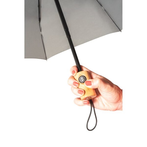 99040_123-c RIVER. Telescopic umbrella in 190T recycled polyester (100% rPET) pongee with automatic opening and closing