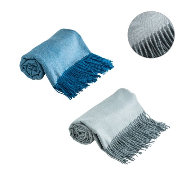 SMOOTH. 100% acrylic blanket with ribbon and personalisation card (270 g/m²)