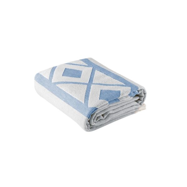 MALEK. Multifunctional bath towel (350g/m²) made of light and resistant cotton (85%) and recycled cotton (15%)